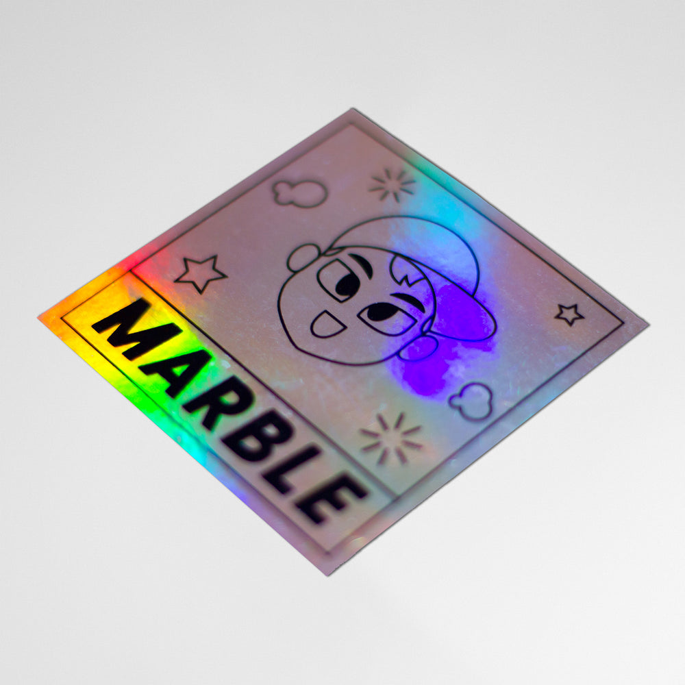 MARBLE Logo Holographic Sticker