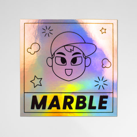 MARBLE Logo Holographic Sticker